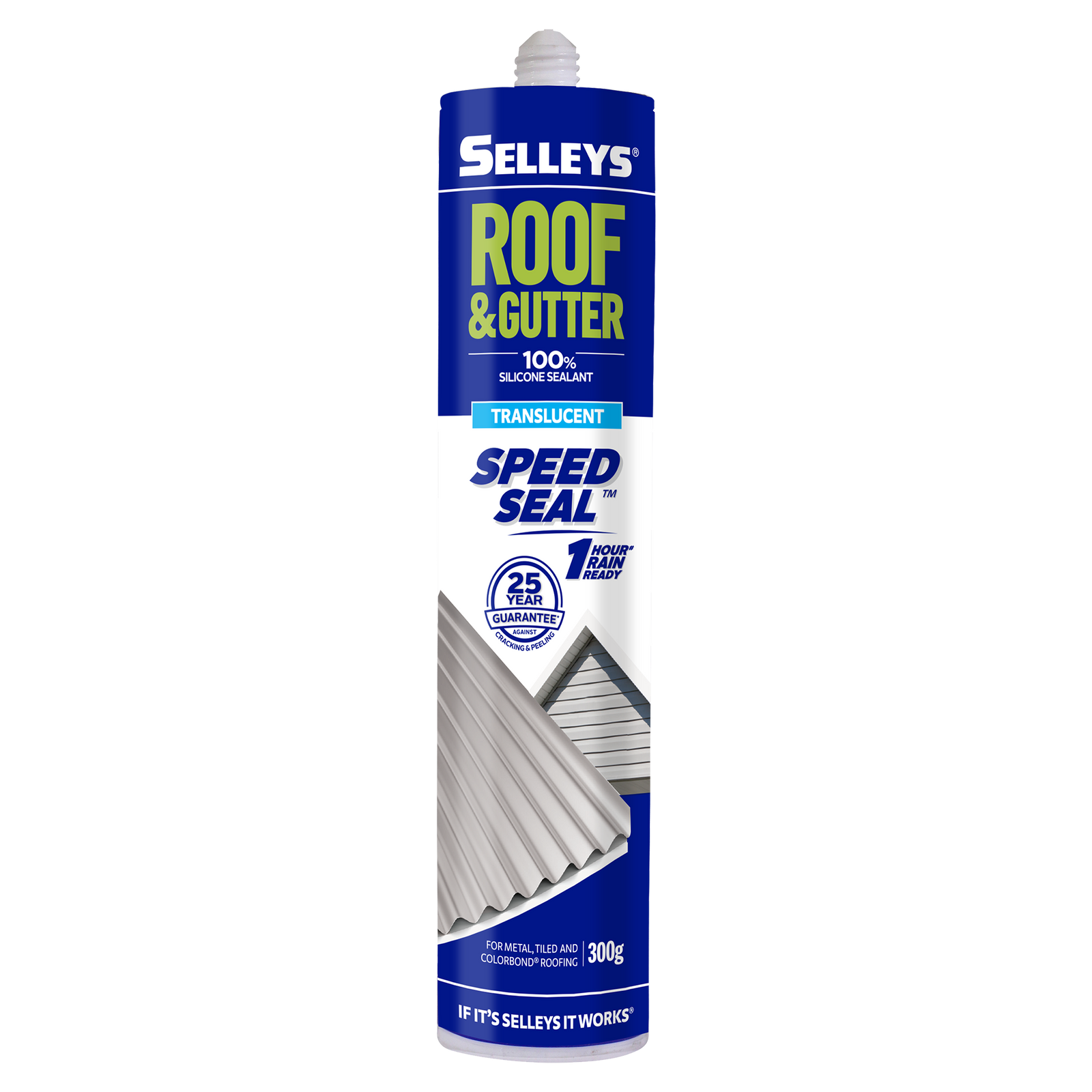 Selleys Roof and Gutter Silicone Sealant Clear 300g UV Resistant