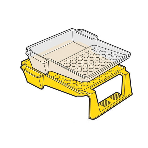 Uni-Pro 230mm Paint Tray Liner with Brush Holders - 3 Pack