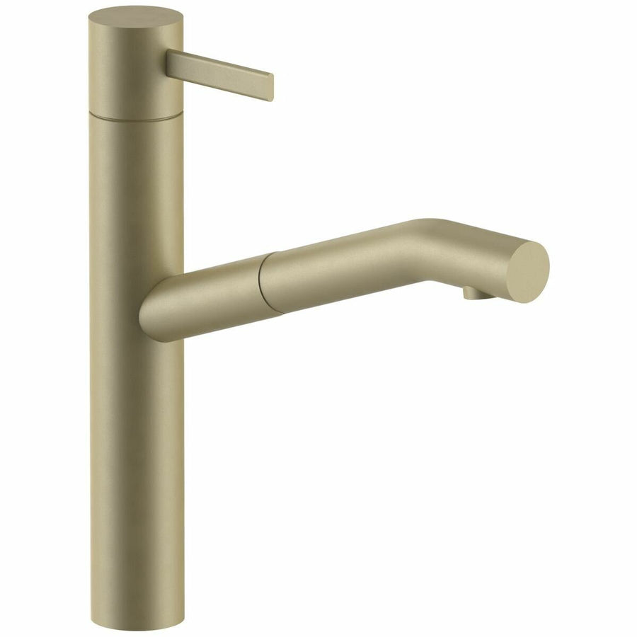 AboutWater AF/21 Pull Out Sink Mixer Tap - Matte British Gold, Brass, 6 Star Water Rating - 27P6A753FZ