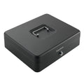 Sandleford X-Large Cash Box 300mm, Black Powder-Coated Steel, Key Lockable
