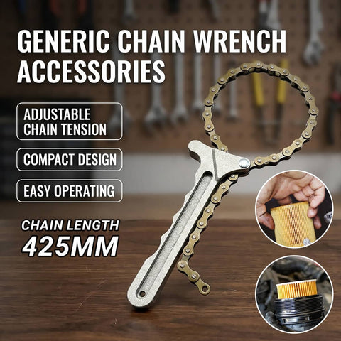 Chain Oil Filter Wrench 425 mm Chain Car Engine Removal Tool