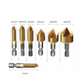 Chamfer Countersink Deburring Drill Bit Set, Pack of 6 with Hex Shank - view 4