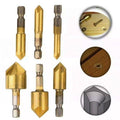 Chamfer Countersink Deburring Drill Bit Set, Pack of 6 with Hex Shank - view 5