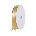 Champagne Gold Satin Ribbon - 2.5 cm Wide, Pack of 5