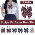 Checkered Sailor Collar Bow Tie for Women's School Uniform - Style K01 - view 2