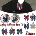 Checkered Sailor Collar Bow Tie for Women's School Uniform - Style K01 - view 4