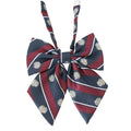 Checkered Sailor Collar Bow Tie for Women's School Uniform - Style K07