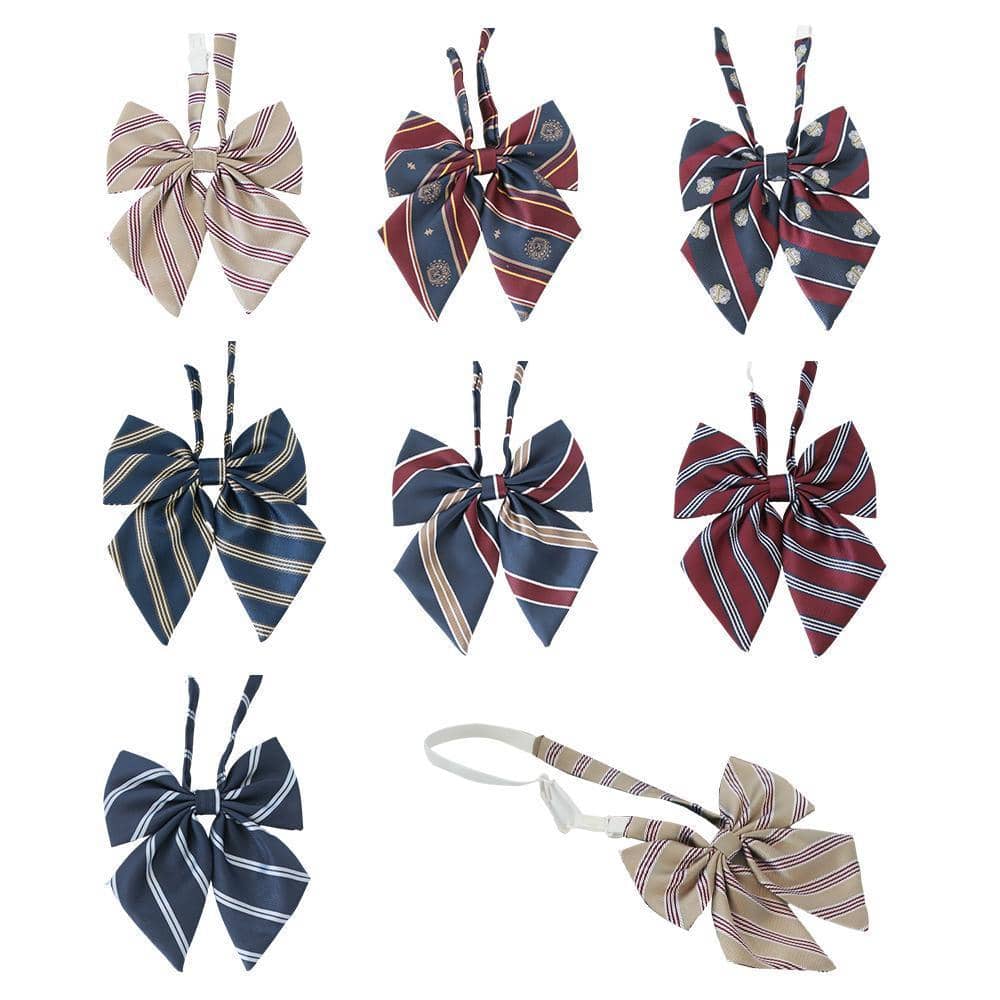 Checkered Sailor Collar Bow Tie for Women's School Uniform - Style K12 - view 3