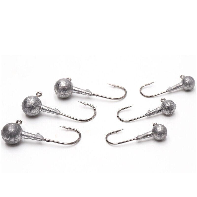 Chemically Sharpened Jig Head Fishing Hooks for Soft Bait Lures - 14 g, Pack of 20 - view 4