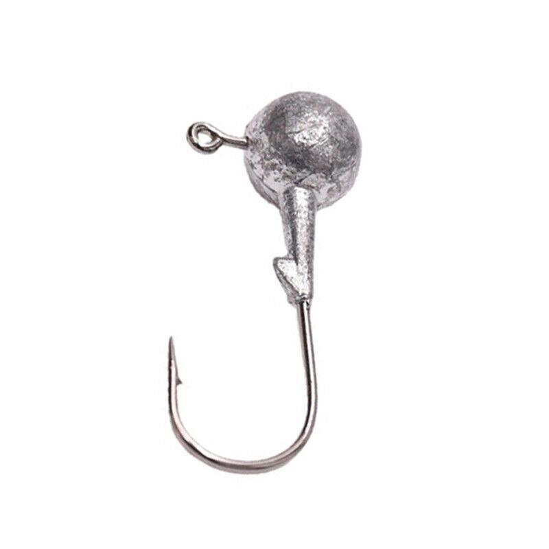 Chemically Sharpened Jig Head Hooks 20 Pack for Soft Bait Lures - 3.5G