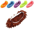 Chenille Mop Slippers Floor Cleaning Shoe Covers - Brown, 2 Pairs - view 3