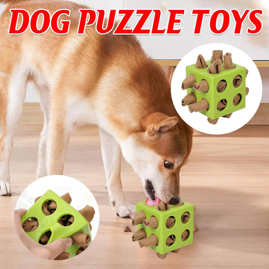 Chew Resistant Dog Puzzle Toy - Interactive Treat Dispensing Mental Stimulation