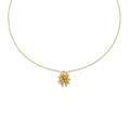 Chic Floral Pendant Necklace with Flower Design - Flower