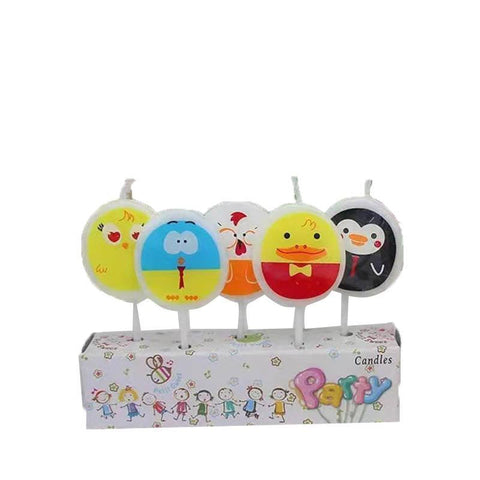 Chick, Duck and Penguin Birthday Cake Candles