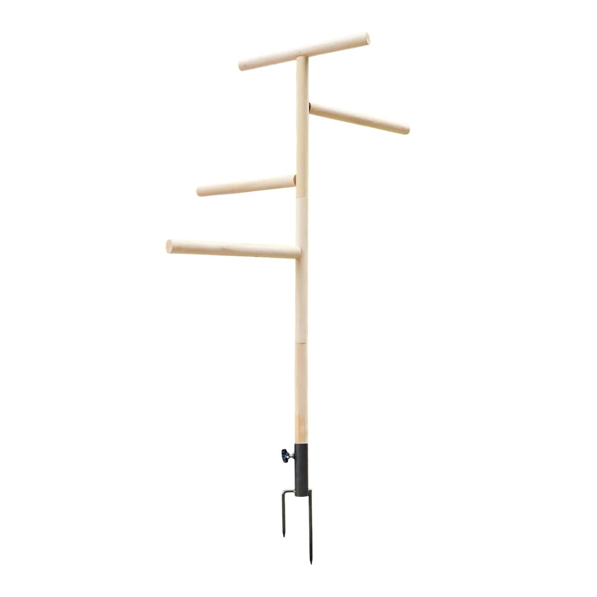 Chicken Climbing Ladder Rack for Poultry and Rabbits, Wooden Play Stand - view 2