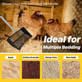 Chicken Coop Cleaning Shovel Head - Metal Litter Scoop and Sifter, Black - view 4