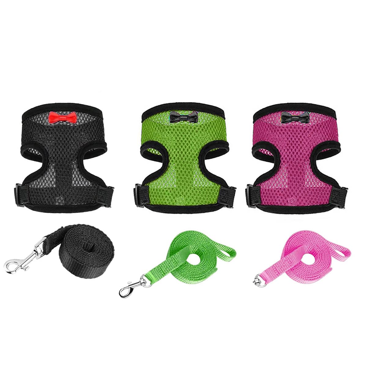 Chicken Harness and Leash Set, Adjustable Breathable Walking Vest for Poultry - Pink - view 3