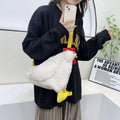 Chicken Plush Crossbody Shoulder Bag - Brown - view 5