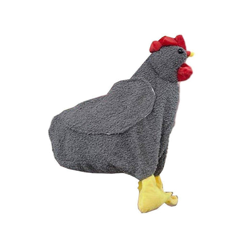 Chicken Plush Crossbody Shoulder Bag - Grey
