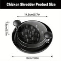 Chicken Shredder with Clear Cover, 18 x 14.5 x 7.8 cm - Red - view 4