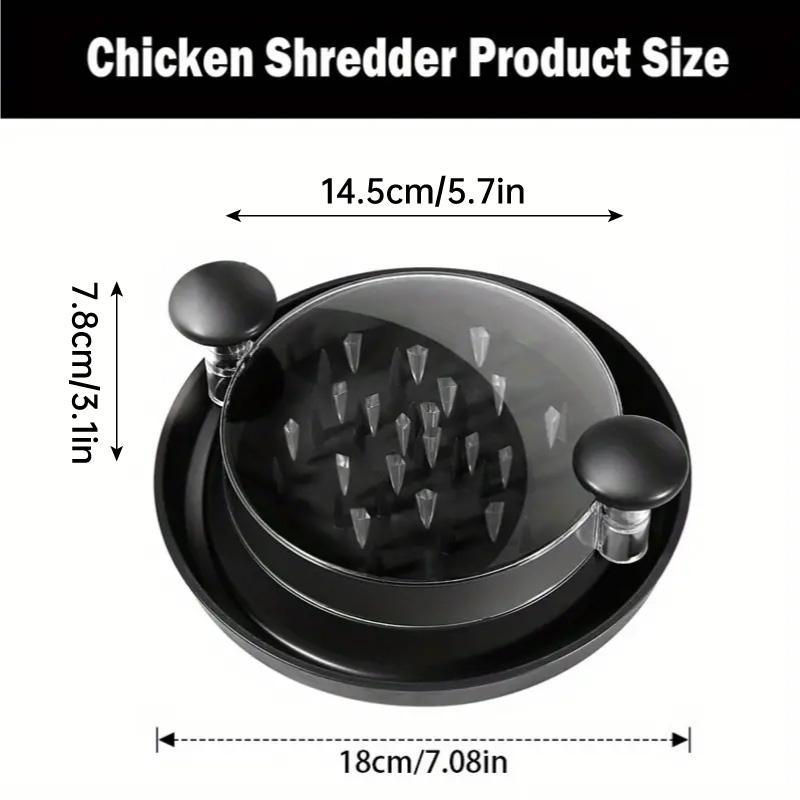 Chicken Shredder with Clear Cover, 18 x 14.5 x 7.8 cm - Red - view 4