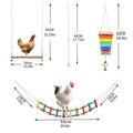 Chicken Toys Set of 5 with Climbing Ladder, Swing and Xylophone - view 3