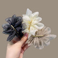 Chiffon Flower Hair Clip for Women - Beige - view 3