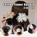 Chiffon Flower Hair Clip for Women - Khaki - view 2