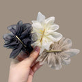 Chiffon Flower Hair Clip for Women - Khaki - view 3
