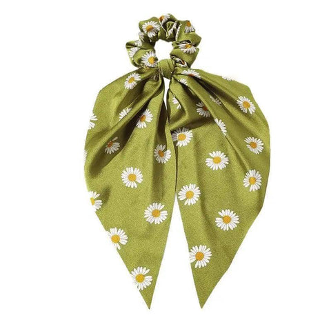 Chiffon Ponytail Scarf Bow Elastic Hair Tie Scrunchie - Colour 11