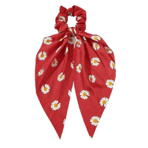 Chiffon Ponytail Scarf Bow Elastic Hair Tie Scrunchie - Colour 13
