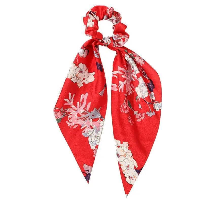 Chiffon Ponytail Scarf Bow Elastic Hair Tie Scrunchie - Colour 2