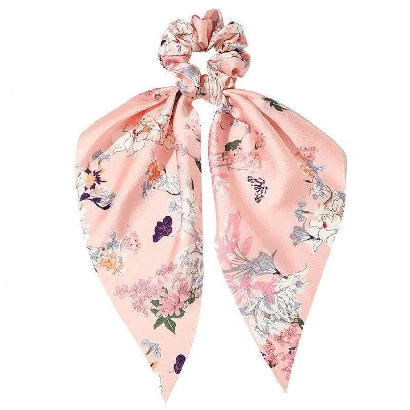 Chiffon Ponytail Scarf Bow Elastic Hair Tie Scrunchie - Colour 4