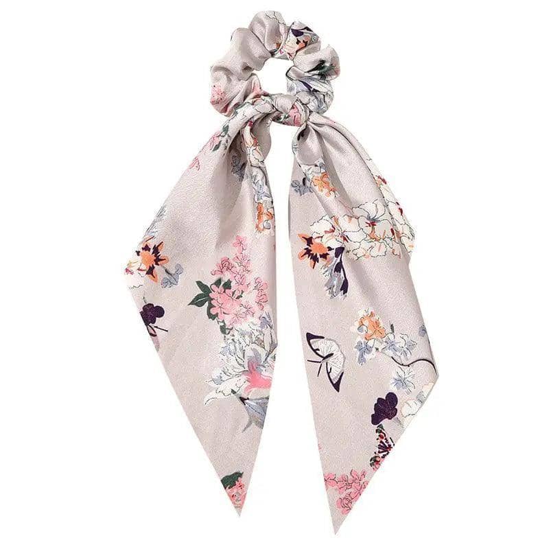Chiffon Ponytail Scarf Bow Elastic Hair Tie Scrunchie - Colour 7