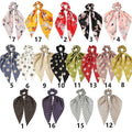 Chiffon Ponytail Scarf Bow Elastic Hair Tie Scrunchie - Colour 9 - view 4