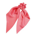 Chiffon Ponytail Scarf Bow Elastic Hair Tie Scrunchie - Pink