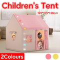 Children Indoor Play Tent House with Curtain and Windows - Red - view 2