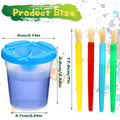 Children's Painting Brush and Washing Cup Set - 10 Sets, 20 Pieces - view 3
