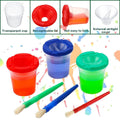 Children's Painting Brush and Washing Cup Set - 10 Sets, 20 Pieces - view 5