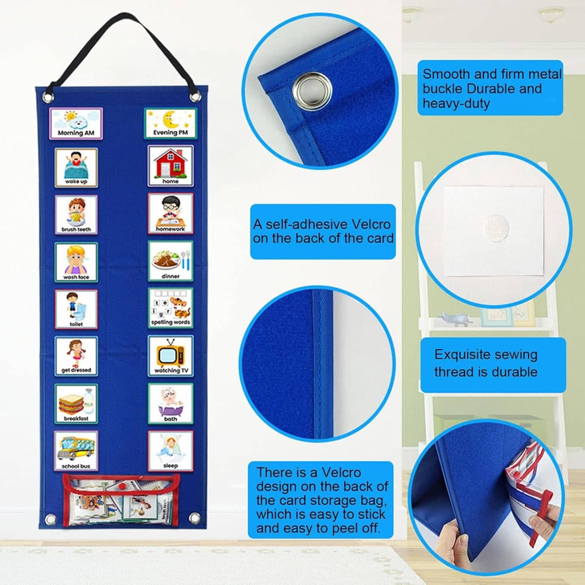 Children's Visual Daily Schedule Board for Kids Routine Calendar - view 4