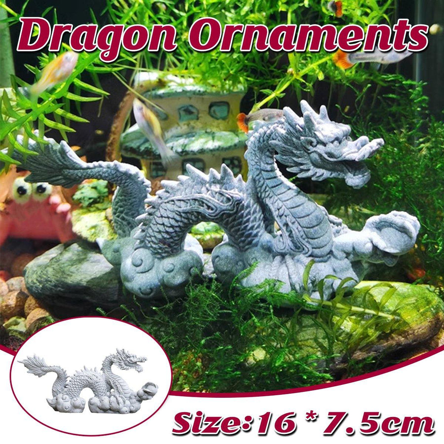 Chinese Dragon Ornament for Fish Tank, Garden and Home