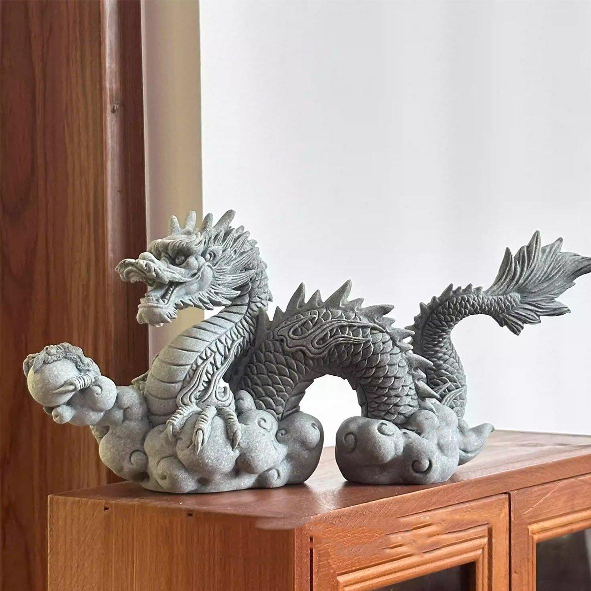 Chinese Dragon Ornament for Fish Tank, Garden and Home - view 5