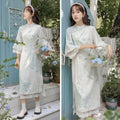 Chinese Style Cheongsam Dress with Inverted Big Sleeves - Size S (Bust 84 cm) - view 4