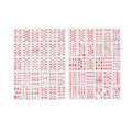 Chinese Style Waterproof Forehead Stickers - Red Lotus, Flame and Dot Designs - view 3