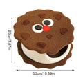 Chocolate Sandwich Biscuit Cat Nest, Soft and Warm for Small and Medium Cats - view 3