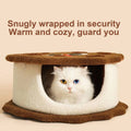 Chocolate Sandwich Biscuit Cat Nest, Soft and Warm for Small and Medium Cats - view 5