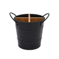 Chopstick and Utensil Holder Organiser with Bamboo Divider - Black