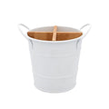 Chopstick and Utensil Holder Organiser with Bamboo Divider - White