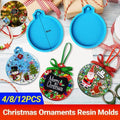 Christmas Bauble Silicone Resin Mould, Round 6.8cm - Pack of 8 - view 2