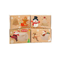 Christmas Biscuit Window Boxes Festive Gift Packaging 22 x 15 x 7 cm - Pack of 12 - view 3